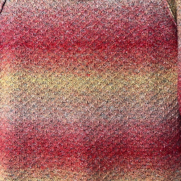 Cb Established 1962 Cowl Neck Scoop waist Red Mustard Sweater Woman’s Medium - Picture 2 of 6